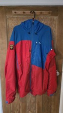 Paramo Enduro Men's NICKWAX ANALOGY Waterproof Jacket. Red & Blue XXL