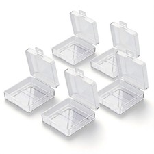 5Pcs 9V Battery Storage Case Organizer Box Holder Transparent