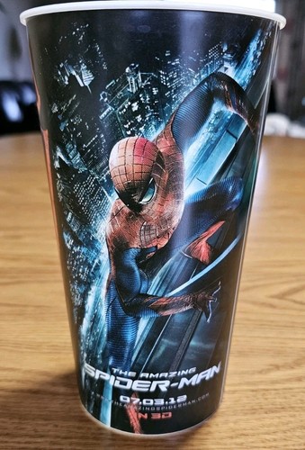 The Amazing Spider-Man Movie Theater Promo Re-Useable Plastic Cup 2012 - Picture 2 of 2