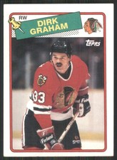 1988-89 Topps #135 Dirk Graham Chicago Blackhawks 15180