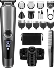Wahl USA Stainless Steel Lithium Ion 2.0+ Beard Trimmer for Men, Electric Shaver
