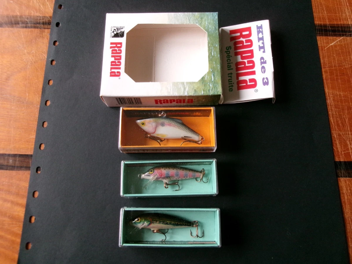 Leurre de pêche Rapala compte à rebours élite balsa coulant flottement
