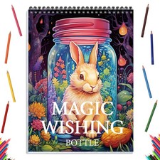 Coloring Book for Adults Relaxation, Spiral Bound Adult RED