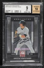2008 Donruss Elite Extra Edition Rookie /443 Danny Espinosa BGS 9 MINT Auto 1u6