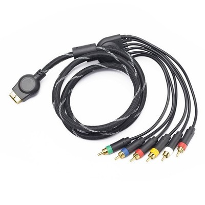 6FT PS3 Multi Out AV Cable - Support 480p/720p/1080i for Gaming Excellence