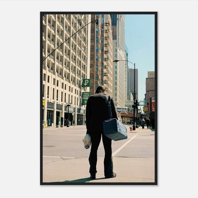 Minimalist The Dark Knight Joker Heath Ledger Clown Mask Street Wall Art Poster