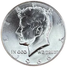 United States 1966 Kennedy Half Dollar ½ Dollar 0.4 Silver - BU