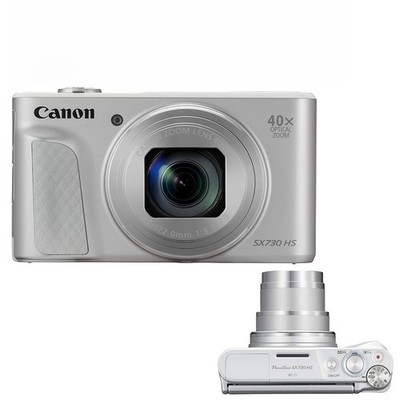 Canon PowerShot SX730 HS Digital Cameras 20.3MP 40x Optical Zoom Silver WiFi&NFC