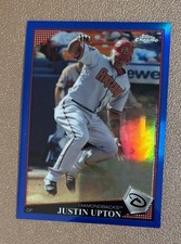 2009 Topps Chrome - Justin Upton #71 Blue Refractor 125/199