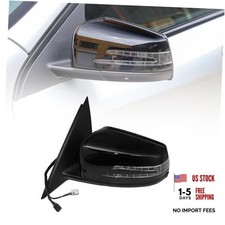Black 2048103176 Driver Left Side Exterior Mirror - Compatible with Mercedes