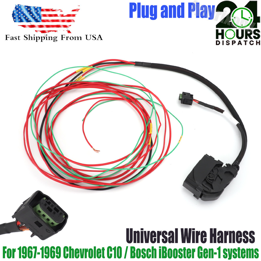 For Bosch iBooster Gen-1 Universal Wire Harness Plug and Go For Tesla Chevrolet