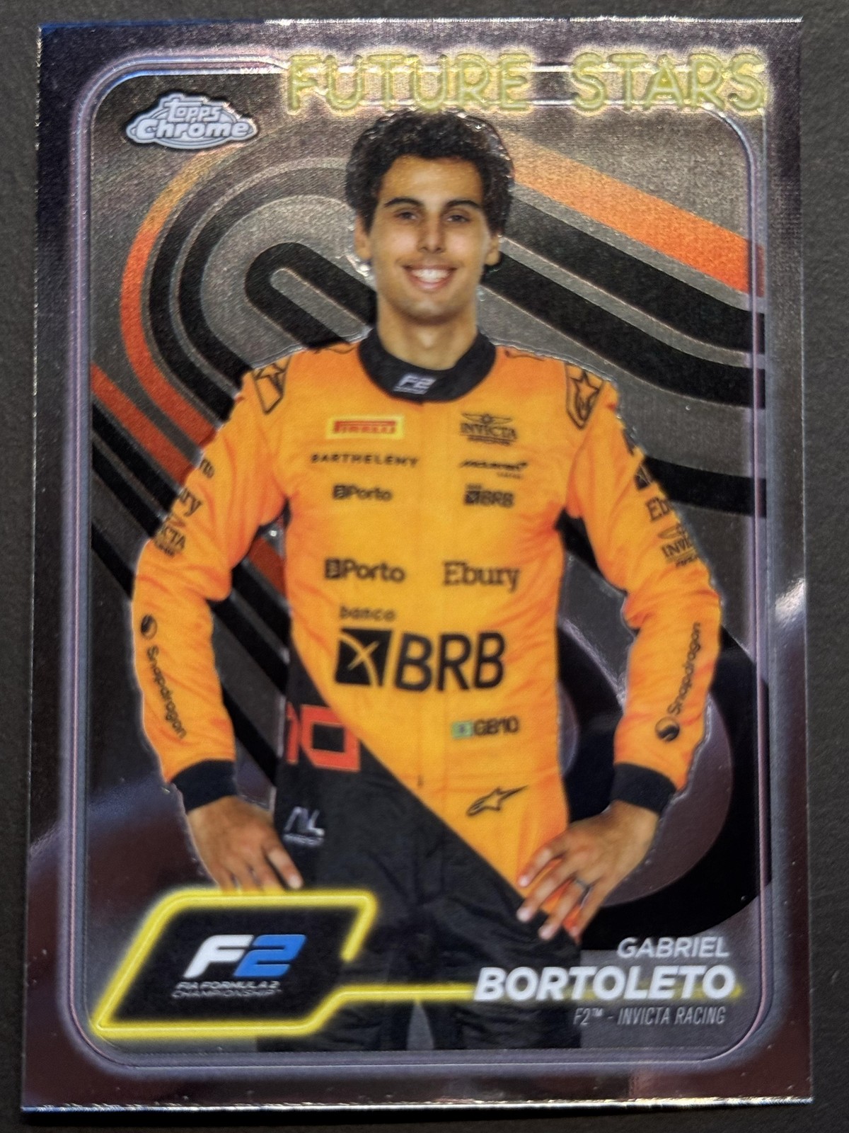2024 Topps Chrome Formula 1 #28 Gabriel Bortoleto Refractors
