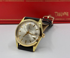 Vintage Gold Tudor Prince Oysterdate Automatic Mens Watch - Rolex - 1968 + Box