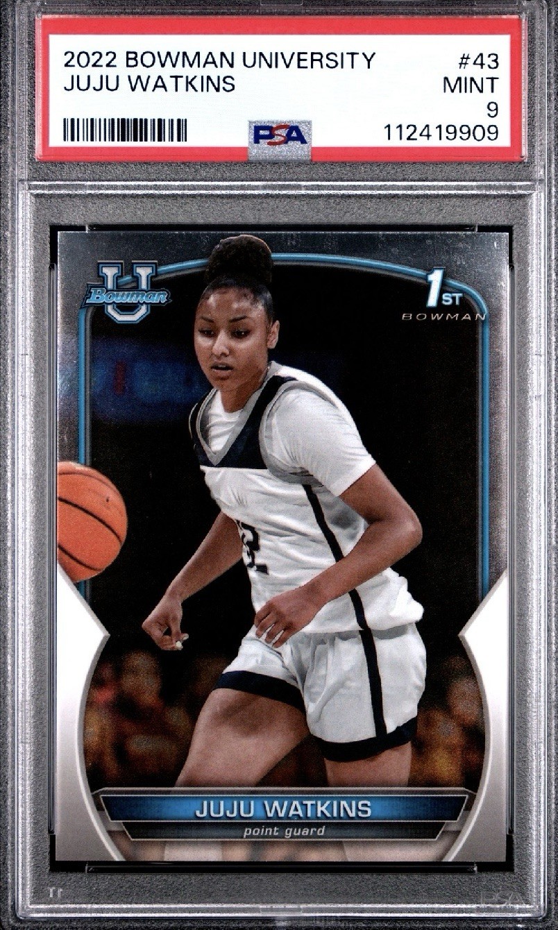 JUJU WATKINS 2022 Bowman U Chrome RC PSA 9 Mint USC Trojans