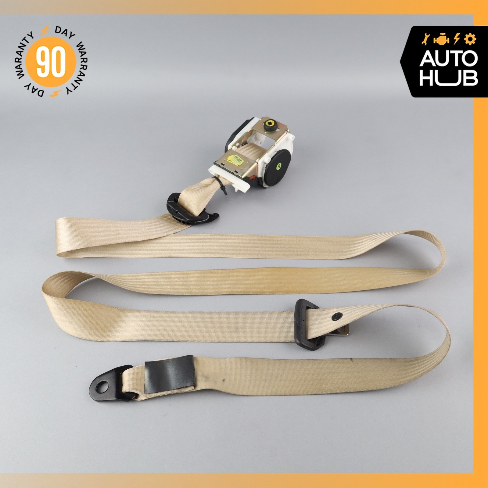 99-04 Bentley Arnage / RR Seraph Front Right Side Seat Belt Retractor Beige OEM