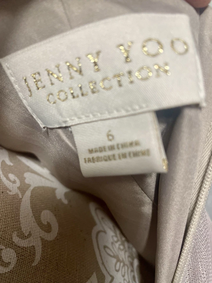 Jenny Yoo Mauve 薄纱礼服 6 码伴娘/正式礼服长正式婚礼 — 第 2/4 张图片