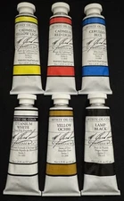 M. Graham Artists' Oil Paint - Lot of (6) .37 ml Tubes - BRAND NEW - FREE Ship!!