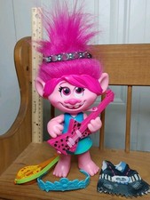 DreamWorks Trolls World Tour Pop To Rock Poppy Singing Doll Complete Set Works 