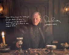 David Bradley Signed Game Of Thrones 16x20” Photo With Long Quote & Photo Proof!