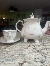 Lenox Disney Showcase Beauty and the Beast Mrs. Potts & Chip Porcelain Tea Set