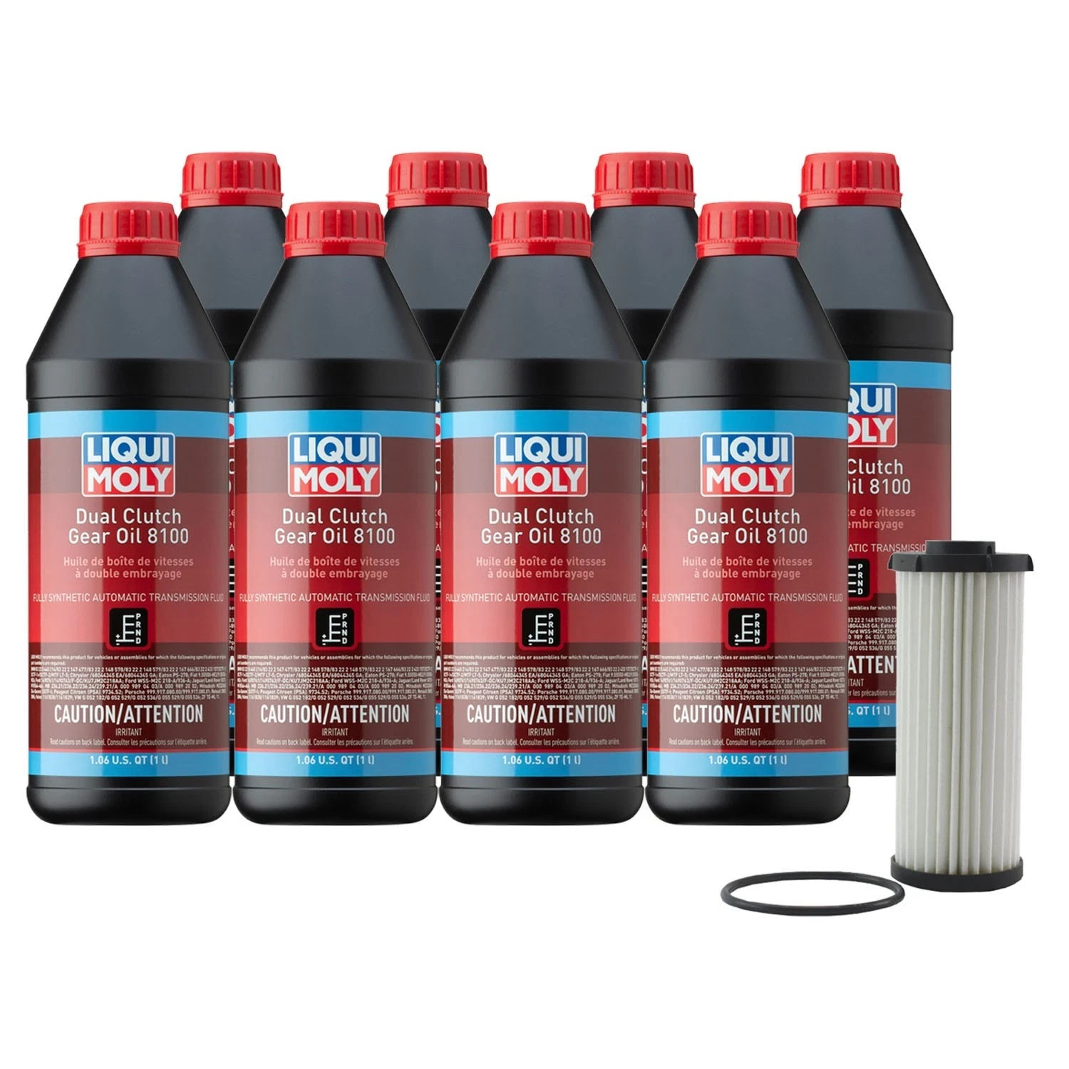 Liqui Moly 8L Dual Clutch 8100 Auto Trans Fluid Filter Kit for Audi R8 RS3 TTRSQ