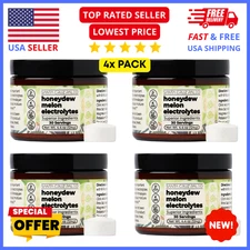 4x PACK Santa Cruz Paleo Electrolyte Powder Honeydew Melon, Sugar Free Hydration