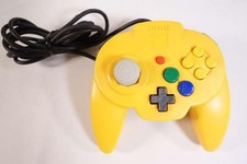 Mando HORI Pad Mini 64 Amarillo para Nintendo 64 N64 Probado Funcionando