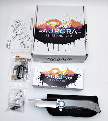 Aurora Knife And Tool Truffles 1.0 S35VN Tanto Blade Titanium Scales