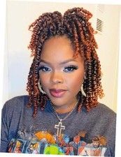 8 Packs Passion Twist Hair 8 Inch Pre-twisted 8 Inch Pack of 8 T1B/350
