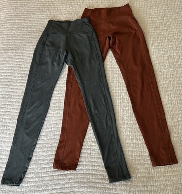 BUNDLE-Alphalete Amplify Leggings Wmn XS/S Smoke Gray & Terracotta/Rust Gymwear