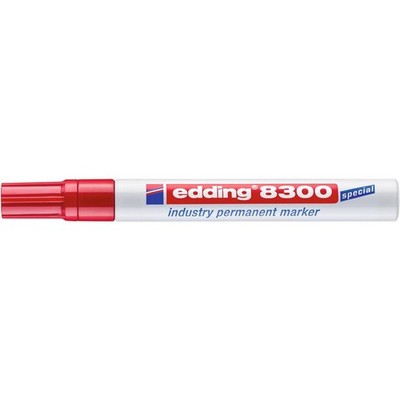 10er PACK(Stk) EDDING 4-8300002 Industrie-Permanentmarker 8300 rot Strichbreite