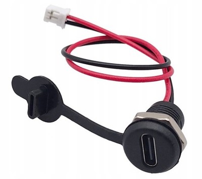 USB Typ C Buchse 2 PIN Stromanschluss DIY Reparaturmodul Nachruesten für Arduino