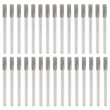 30pcs 3mm Diamond Hole Saw Cylindrical Grinding Drill Bits with 2.35mm Shank
