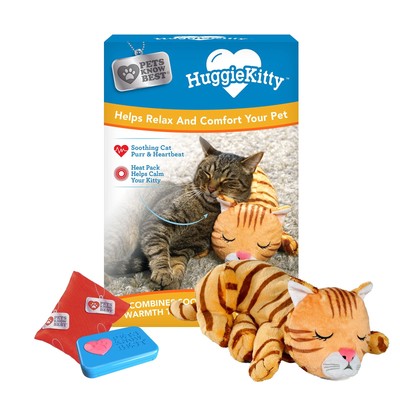 HuggieKitty | Comfort Purring Companion with Heartbeat Sleep Aide for Cats & ...