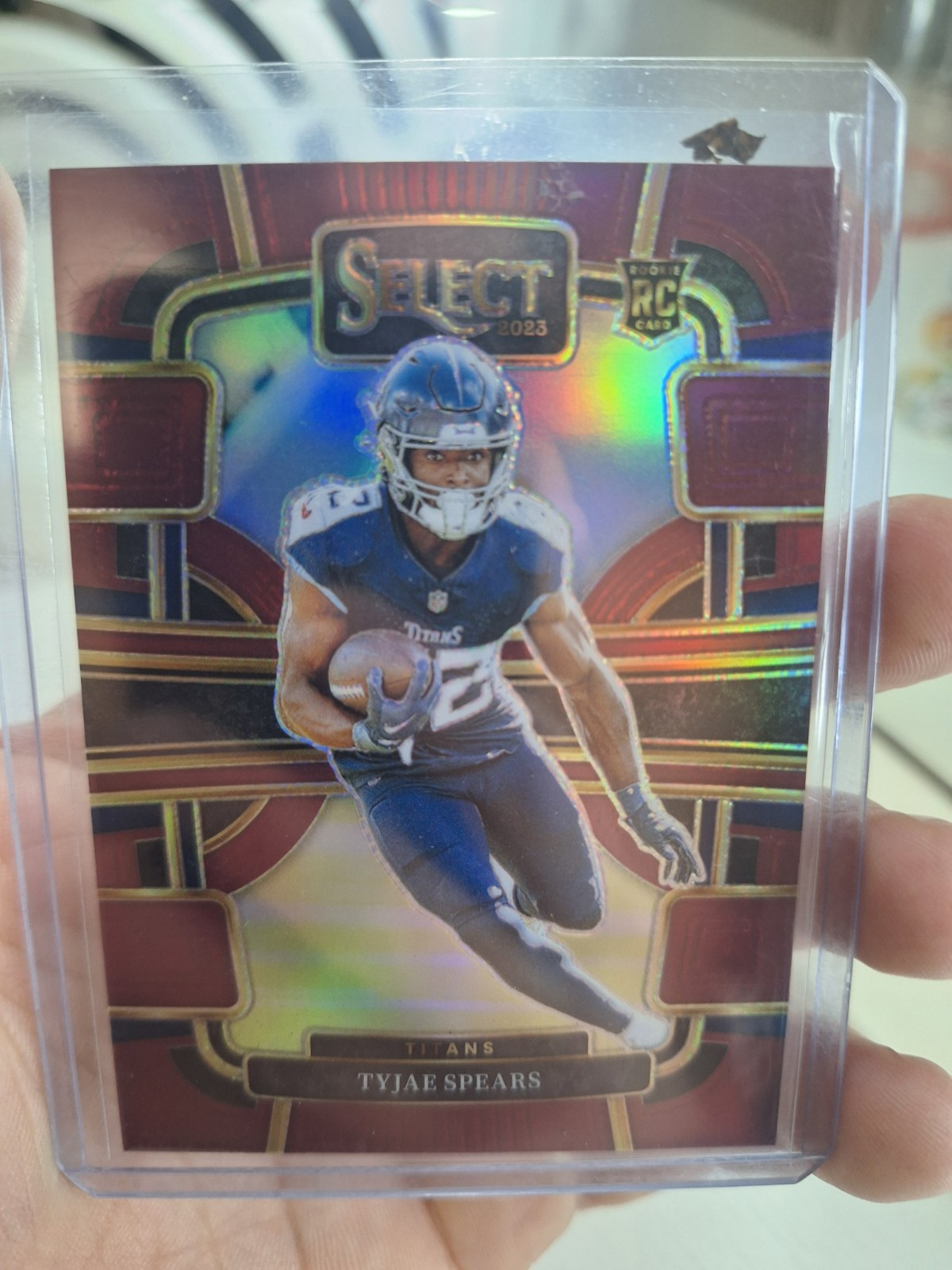 2023 Panini Select Concourse 💥 Tyjae Spears /149 Maroon Prizm No. 97 Titans