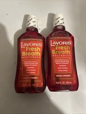 Lavoris Fresh Breath Mouthwash Original Cinnamon 16.9 FL OZ Sealed -2 Bottles