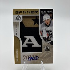 2017-18 SP Game Used Banner Year All Star Cam Atkinson Blue Jackets /25 Auto