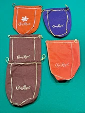 Crown Royale Drawstring Bags Pack Of 5 - Large 9"