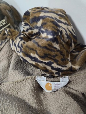 Carhartt Mossy Oak Bottomland Velour Zip Up Hoodie Size Large | eBay