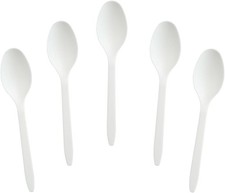 200 Count 4.5" Mini Compostable Spoons,Small Tasting Spoon for