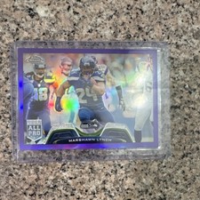 2013 Topps Chrome Marshawn Lynch Purple Refractor #6 Seattle Seahawks NFL