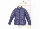 Polo Ralph Lauren Down Peplum Jacket Navy Blue Puffer Girls Size 7 Years