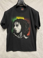 2006 Bob Marley Zion Rootswear Vintage T-shirt Size Medium Black Music Tee Y2K