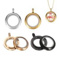 4Er-Set Schwebende Medaillons FüR Living Memory, 12,7Mm Rund, 4 Farben