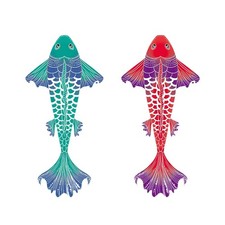 Large Koi Fish Kite Lucky Fish Kite Unique Decorative Stable Easy to Fly