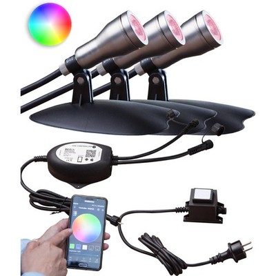 Heissner SMART LIGHTS Starter Set ''WiFi'' inkl. 3 RGB Spots