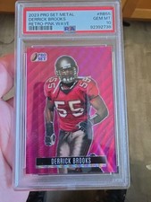 2023 Pro Set Metal Retro Pink Wave Ssp 1/4 #RB55 PSA 10