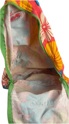 VTG OP Ocean Pacific Hawaiian Tropical Print Cotton Backpack  display picture 2