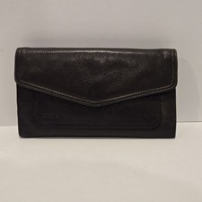 Vintage Fossil Wallet Leather Brown Trifold