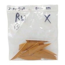 14 Count Archery Arrow Feathers 3" Right Wing Shield: Desert Brown